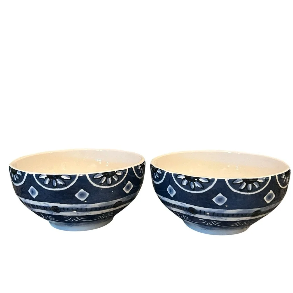 Pier 1 Imports Indigo Floral 6